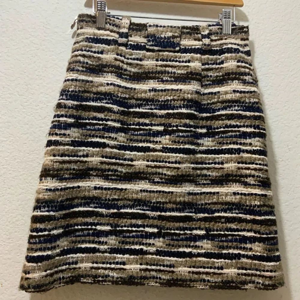 CARVEN Tweed A-Line Skirt